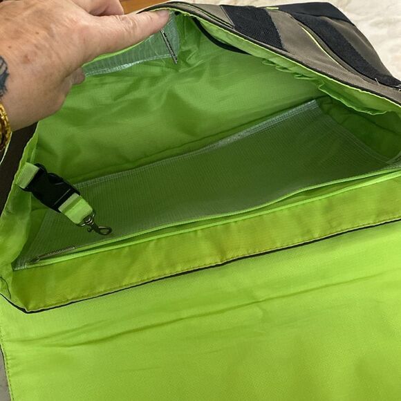 Authentic Gama-Go Birds Extra Large Heavy Nylon Messenger Bag Brown Owl Guitar - Picture 13 of 16